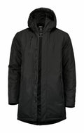 A Nimbus NB77M winter coat in black, featuring a hood, front zipper, and pockets.