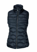 The Nimbus NB79F is a puffy, dark blue sleeveless vest featuring a high collar and front zipper.