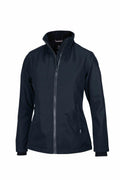 The Nimbus NB82F black zip-up jacket features a high collar and long sleeves, showcased on a plain white background.