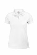 The Nimbus NB86F is a white short-sleeve polo shirt displayed on a white background.