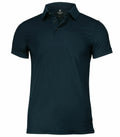 Nimbus NB86M dark green polo shirt featuring a collar and short sleeves, displayed against a white background.