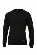Product NB87M by Nimbus, a plain black long-sleeve sweatshirt, displayed on a white background.