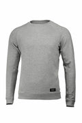 Nimbus NB87M gray long-sleeve sweatshirt featuring a crew neck and a subtle black label near the hem.