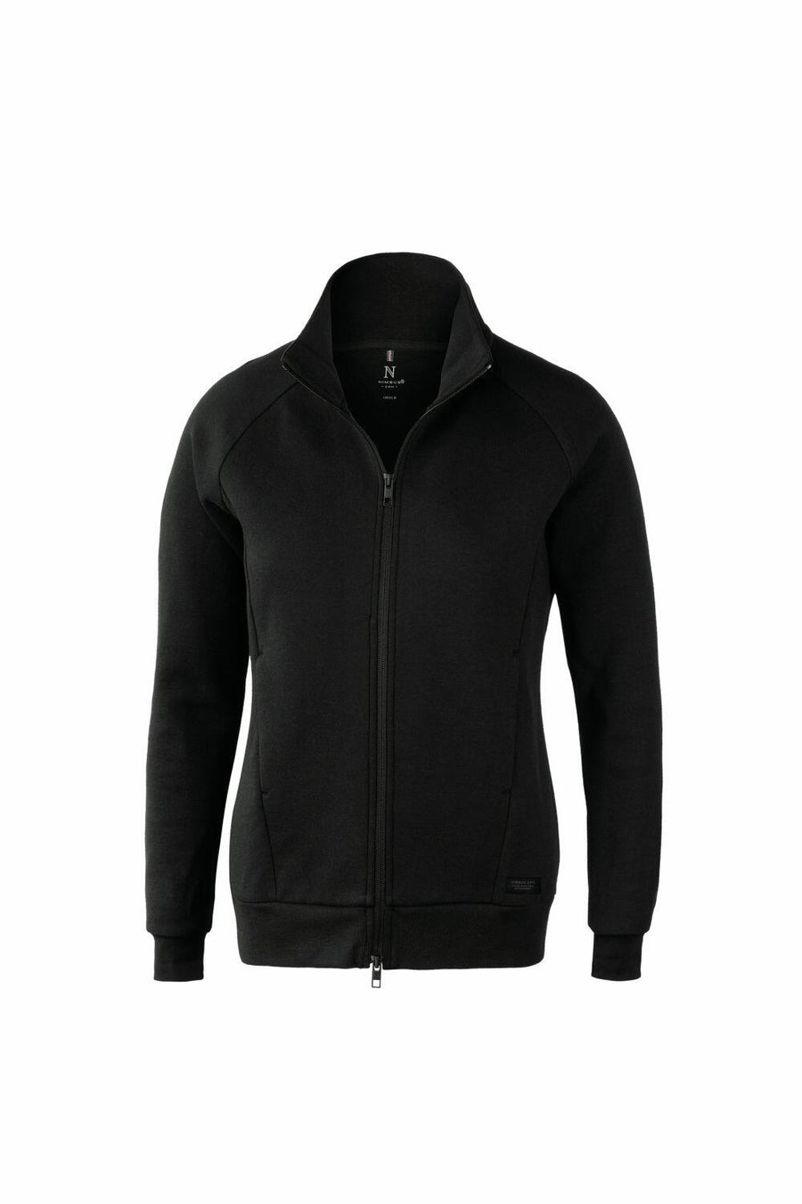 Nimbus NB95F jacket featuring a black zip-up design, high collar, and long sleeves.