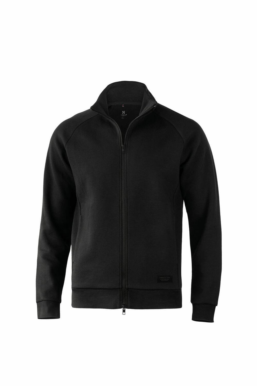 Nimbus NB95M jacket featuring a black zip-up design, high collar, and raglan sleeves set against a plain white background.