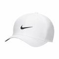 Nike cap in white featuring a black swoosh logo on the front, product name NK386.