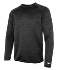 A Nike NK394 black long-sleeve sweater featuring a subtle textured pattern and a small white logo on the sleeve.