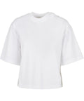 The T-Shirts product features a plain white short-sleeve design with a crew neckline and a relaxed, slightly boxy fit, shown on a white background.