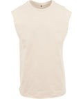 The T-Shirts product is a plain, sleeveless off-white tee with a crew neckline and loose fit, shown against a white background. It features no visible logos or designs.