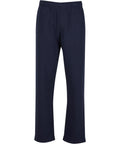 Sweatpants: Plain navy blue, straight leg design with an elasticated waistband and no visible logos or patterns, shown against a white background.