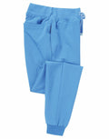 NN610 scrub pants by Onna by Premier, featuring an elastic waistband and cuffed ankles, neatly folded.