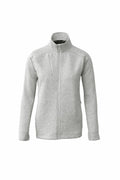 Nimbus Play's NP08F fleece jacket is showcased on a plain white background, featuring a light gray color, full zip, and high collar.