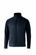 Nimbus Play's NP09M is a black quilted jacket with a full zip front, long sleeves, and a high collar.
