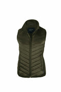Nimbus Play NP10F vest featuring a green quilted design, front zipper, and high collar.