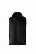 The NP10M by Nimbus Play is a black padded vest featuring a front zipper and two side pockets, designed for warmth and comfort.