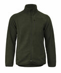 The NP15M by Nimbus Play is a dark green fleece jacket featuring a full zipper and a zippered chest pocket.