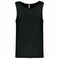 The PA441 by Kariban Proact is a plain black sleeveless tank top displayed against a white background.