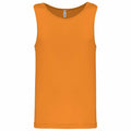 The product is a PA441 by Kariban Proact, featuring an orange sleeveless design set against a white background. It seems to be crafted from a lightweight, breathable fabric.