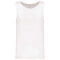 A plain, white sleeveless tank top from Kariban Proact is displayed against a white background. The PA441 design is simple and unadorned, showcasing the front view of the shirt.