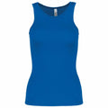 PA442 blue sleeveless tank top by Kariban Proact on a white background.
