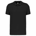 Displayed against a plain background is the Kariban Proact PA482, a black short-sleeve polo shirt with a three-button placket.