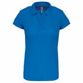 PA483 by Kariban Proact, a blue short-sleeve polo shirt with a collar, displayed against a plain white background.