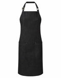 The Premier PR113 features a black denim apron with a neck strap and two front pockets.