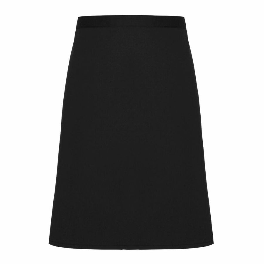 A Premier PR114, a simple black A-line skirt set against a white background.