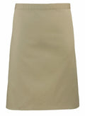 Product PR151 by Premier is a beige, knee-length skirt with a straight cut, devoid of any visible patterns or designs.
