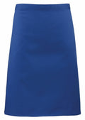 A straightforward knee-length skirt in a solid royal blue hue by Premier, featuring a plain design without any visible patterns or embellishments, identified as Product PR151.