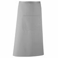 The product is the Premier PR158, featuring a long plain gray design with a single front pocket and classic simplicity, displayed against a white background.