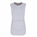 A Premier apron (model PR171) in light gray, sleeveless style with a large front pocket, showcased against a plain white background.