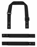The Premier PR191 black adjustable straps with snap button closures and a buckle are displayed against a white background.