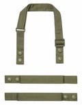 The Premier PR191 features an olive green adjustable strap with buttons and a rectangular buckle, consisting of a U-shaped top section and two straight sections with button closures below.