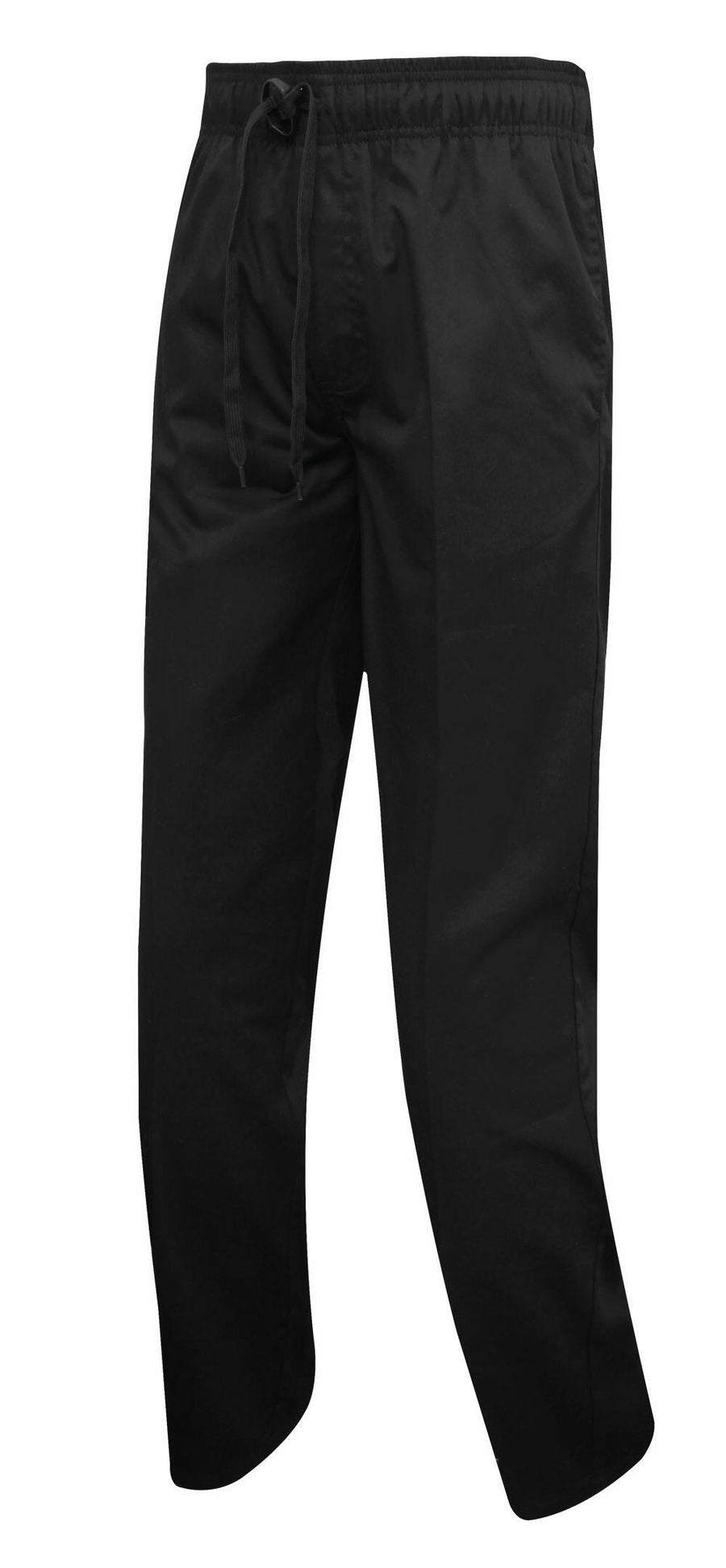 PR554 relaxed fit black drawstring pants by Premier, showcased on an invisible mannequin against a plain white background.