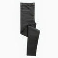 A pair of Premier PR570 black jeans, featuring a button and pockets, neatly folded and displayed against a plain background.