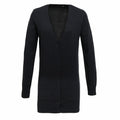 Premier's PR698 cardigan features a black V-neck design with buttons and two front pockets.