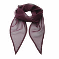 A sheer, dark purple scarf from Premier, product number PR740, with pointed ends is neatly arranged in a loop.