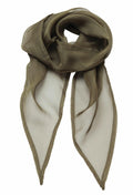 The PR740 by Premier features a sheer olive green design with elegantly arranged long, pointed ends gracefully cascading down. Its lightweight and slightly translucent fabric adds a touch of sophistication.