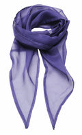 The Premier PR740 is an elegant sheer lavender scarf featuring pointed ends, beautifully folded to highlight its lightweight and translucent fabric.