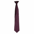 A solid necktie in burgundy with a classic finish from Premier, model PR755.