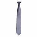 The Premier PR755 is a sleek, plain gray necktie with a smooth texture, displayed against a white background.