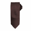 Premier's PR780 necktie in a rolled-up brown textured design, showcased on a white background.
