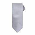 Premier's PR780 features a textured silver necktie set against a white backdrop.