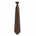 Introducing the Premier PR785: a sophisticated brown necktie featuring a classic knot.