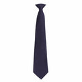 The PR785 necktie by Premier, in a rich navy blue with a classic smooth texture and pointed tip, is showcased against a plain white background.