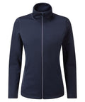 Premier's PR809 jacket in navy blue, featuring a zip-up design with long sleeves and a high collar.
