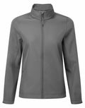 Premier's PR812 is a gray zip-up jacket featuring a high collar and long sleeves, set against a plain white background.