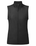 Premier's PR816 is a black sleeveless vest, featuring a high collar, front zipper, and side pockets.