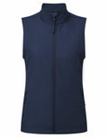 Introducing the Premier PR816, a stylish navy blue sleeveless vest featuring a front zipper and two convenient zippered pockets.